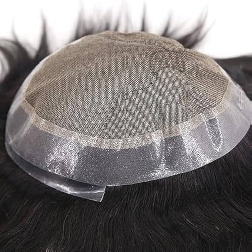 Image of Australian Hair Patch for men | .03MM PU Base with Front Hairline | Ultra Thin base and Light Wieght| 100% natural human hair| Premium Hair Patch For Men (Natural Brown, 7x5)