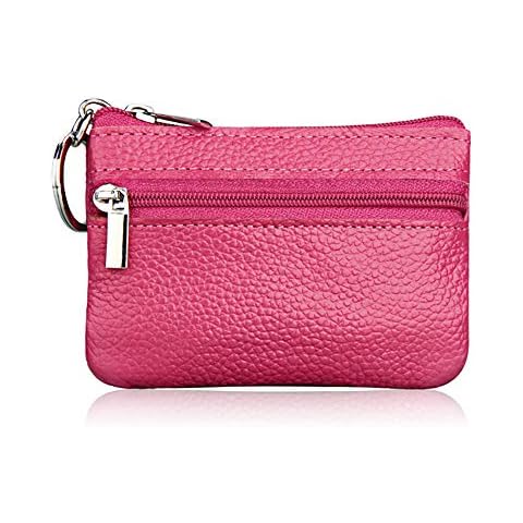 Hibate Mini Monedero de Cuero Rosa Cover