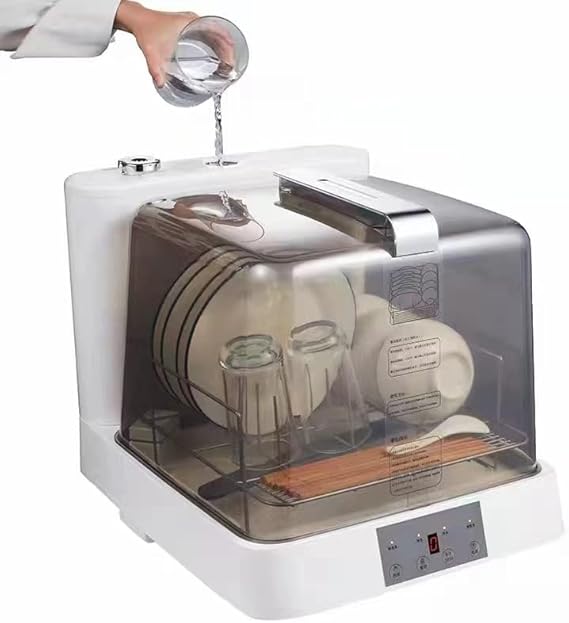 AooDen T09 Portable Dishwasher Countertop Dishwasher with 6L Builtin