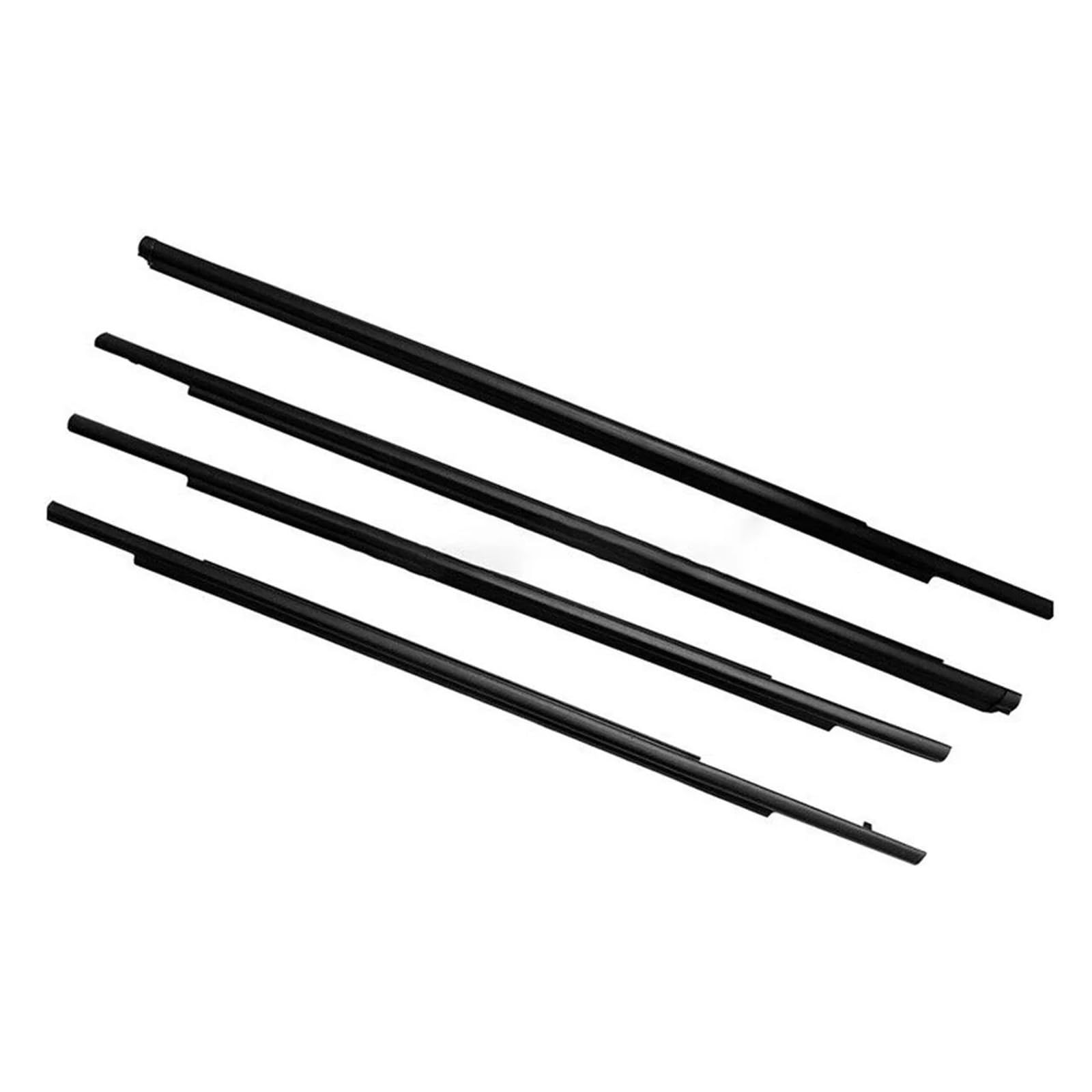 Hpzprpcew Black 4Pcs Car Outer Windows Weatherstrip For Mitsubishi For Outlander For Sport Ga Asx Rvr 2011-2020 Sealing Strip(Black)