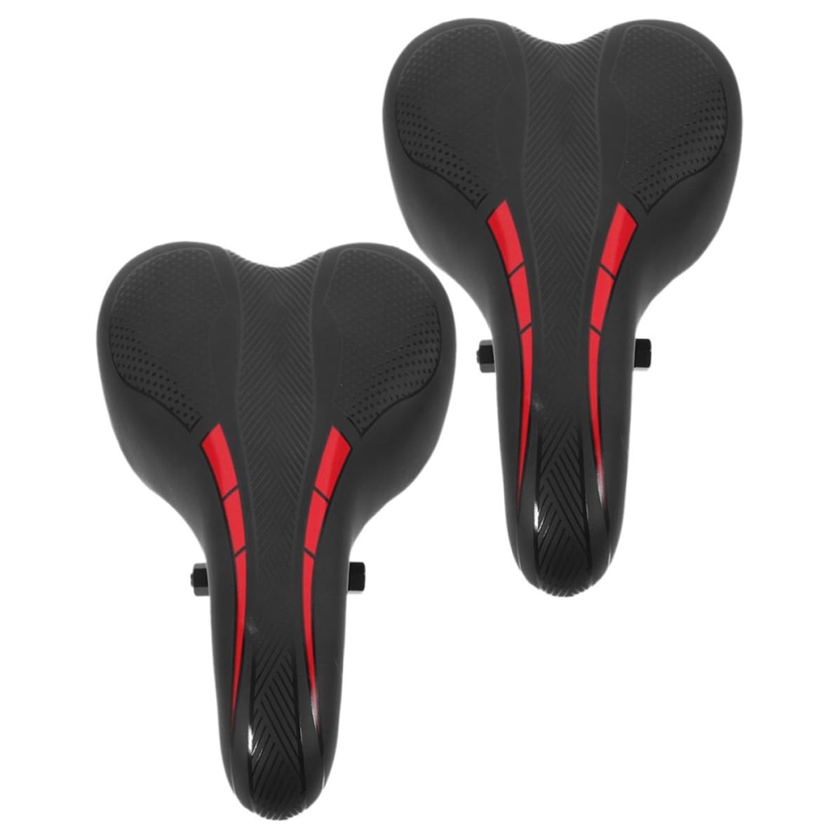 WOONEKY 2 Piezas Sillín de Repuesto para Bicicleta Negro PU PP