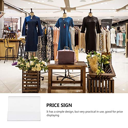 VILLCASE Suporte de Etiqueta de Preço de Prateleira de Fio de Plástico de 10 Unidades Clipe de Supor