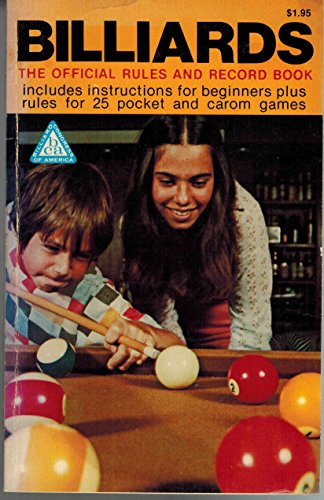 Billiards: The Official Rules and Record Book, ... B0018CEYGA Book Cover