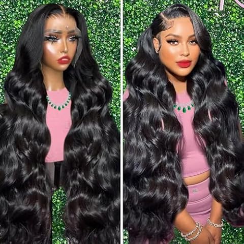 PERISMODA 13x6 Body Wave Lace Front Wig Cover