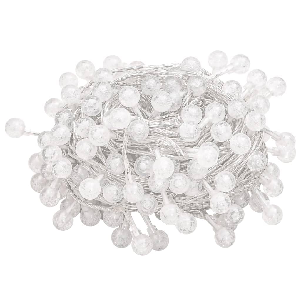 Homgoday Guirnalda de luces de globo de 40 m, 400 LED, blanco frío, 8 funciones, luz de Navidad, luz de Navidad, decoración de Navidad para interiores y exteriores, fiesta de boda