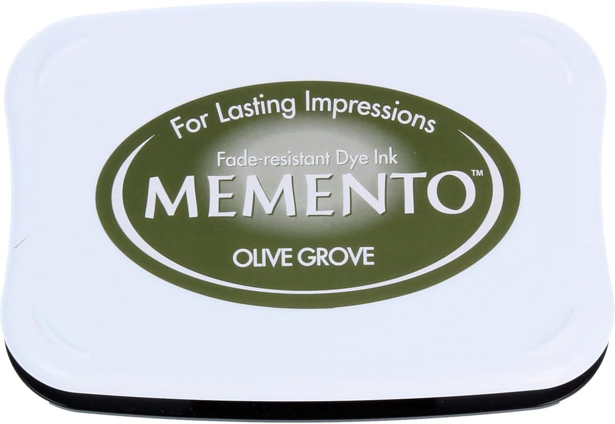Tsukineko Memento Dye Ink Pad - Olive Grove
