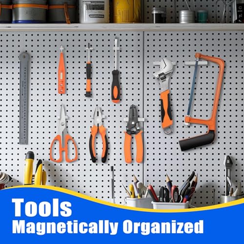 Image of FINDMAG Heavy Duty Bar Magnets with Adhesive, 10 Pack, 60x10x5mm | Strong neodymium magnets with adhesive backing; for cabinet closures, shower doors, garage storage, tools and home projects