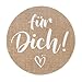 Produktbild 120 Stk 4cm Für Dich Aufkleber Rund Selbstklebend For You Sticker Hochzeit Weihnachtssticker Deko Geschenksticker für Weihnachten Geburtstag Muttertag Taufe Kommunion Konfirmation