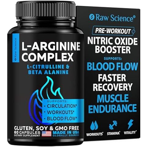 S RAW SCIENCE L Arginine L Citrulline Supplement Cover