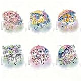 DIY Diamond Art Painting Grußkarten-Set, 3D DIY Diamant Weihnachten Segen Gruß Beste Wünsche Kartenherstellung Kits für Familie Freunde Handgemachtes Geschenk Regenschirm