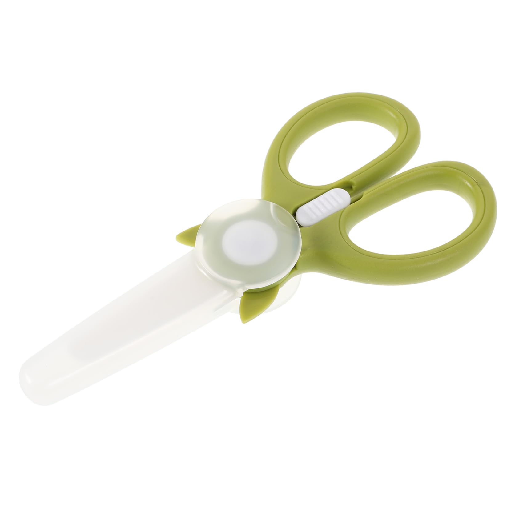 SOLUSTRE Safe Portable Ceramic Baby Food Scissors Noodles Meat Vegetable Cutters Easy to Clean