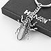HZMAN Stainless Steel Keychain Universal Duty Key Holder Gothic Keychains for Car Motorcycle Key