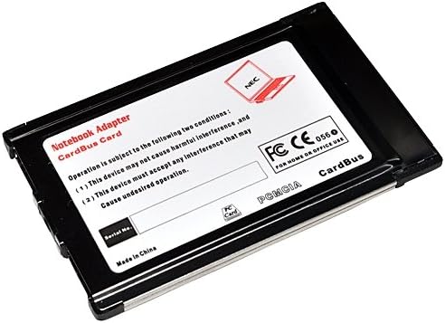 2 Port USB 2.0 PCMCIA CardBus Card Adapter for Laptop **Laptop Parts Store**
