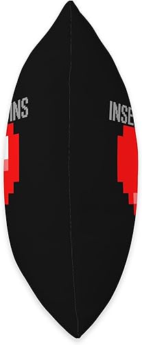 Miniatura 2 de Arcade Nostalgia Insert Coins - Almohada pixelada con diseño de corazón de 8 bits, 18 x 18, multicolor