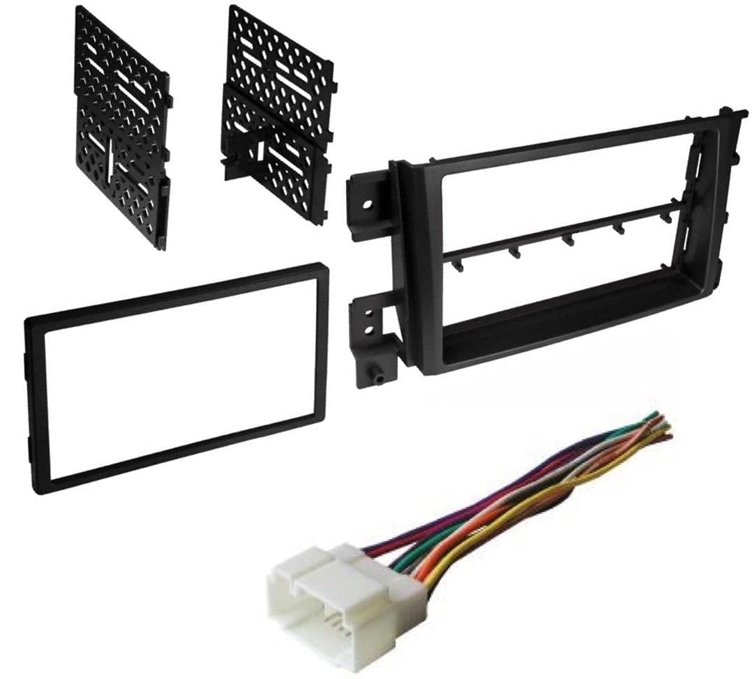 ASC Car Stereo Install Dash Kit and Wire Harness to Install a Double Din Aftermarket Radio for 2006 2007 2008 2009 2010 2011 2012 2013 Suzuki Grand