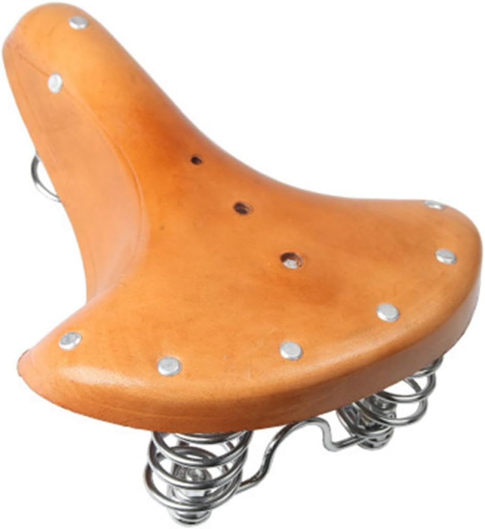 Mountain Bike Saddle Thicken Retro Seat Cushion Comfortable Riding Seat Cushion for Outdoor Use Suitable for Bikes Design for Shock