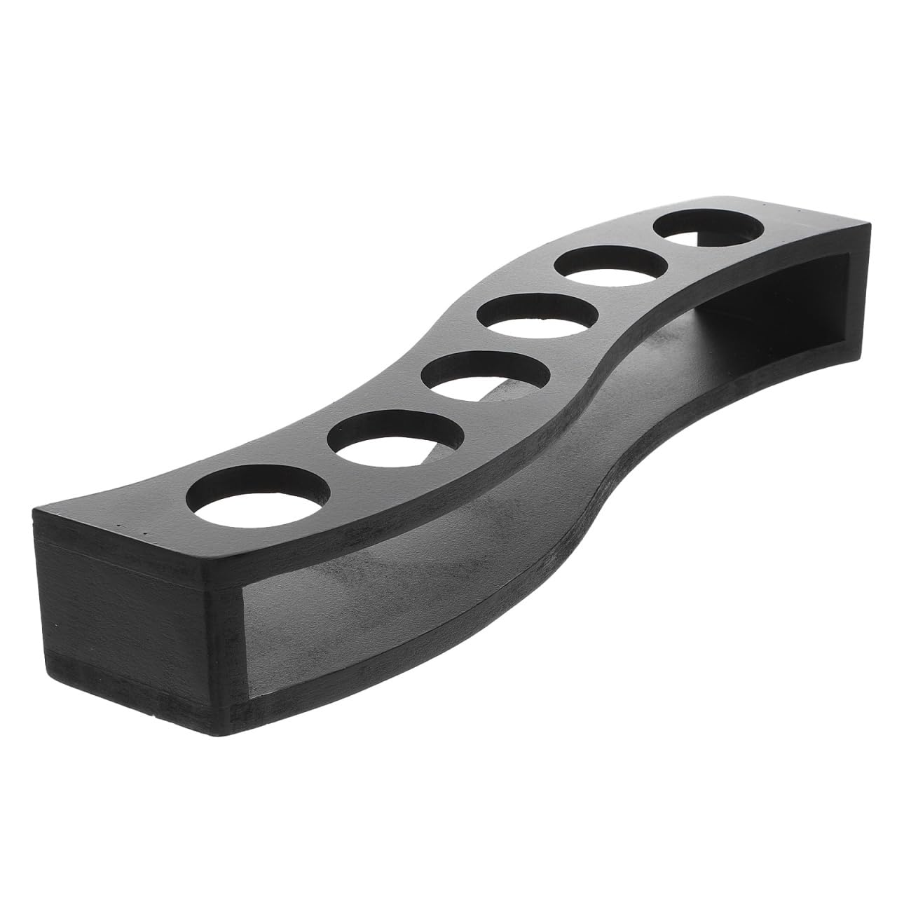 HOLIDYOYO 6 Shot Glasses Holder, Wooden Shot Glass Serving Tray Cocktail Glass Holder Whiskey Cup Display Bar Accessories for Party Bar Club, Hole: 1.57 Inch