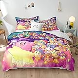 Cartoon Bed Set, 3D Printed Anime Duvet Cover, Cartoon Anime Bedroom Set for Boys and Girls.-7-Queen