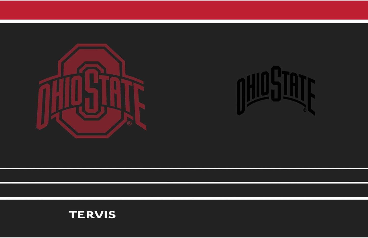 Tervis Traveler Ohio State Buckeyes - Night Game Triple Insulated Tumbler Travel Cup Keeps Drinks Cold & Hot, 30oz, Stainless Steel - Image 2