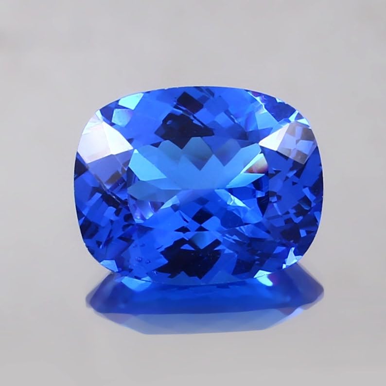 Coussin spinelle bleu de Ceylan pour créer votre collier de mariage - 2