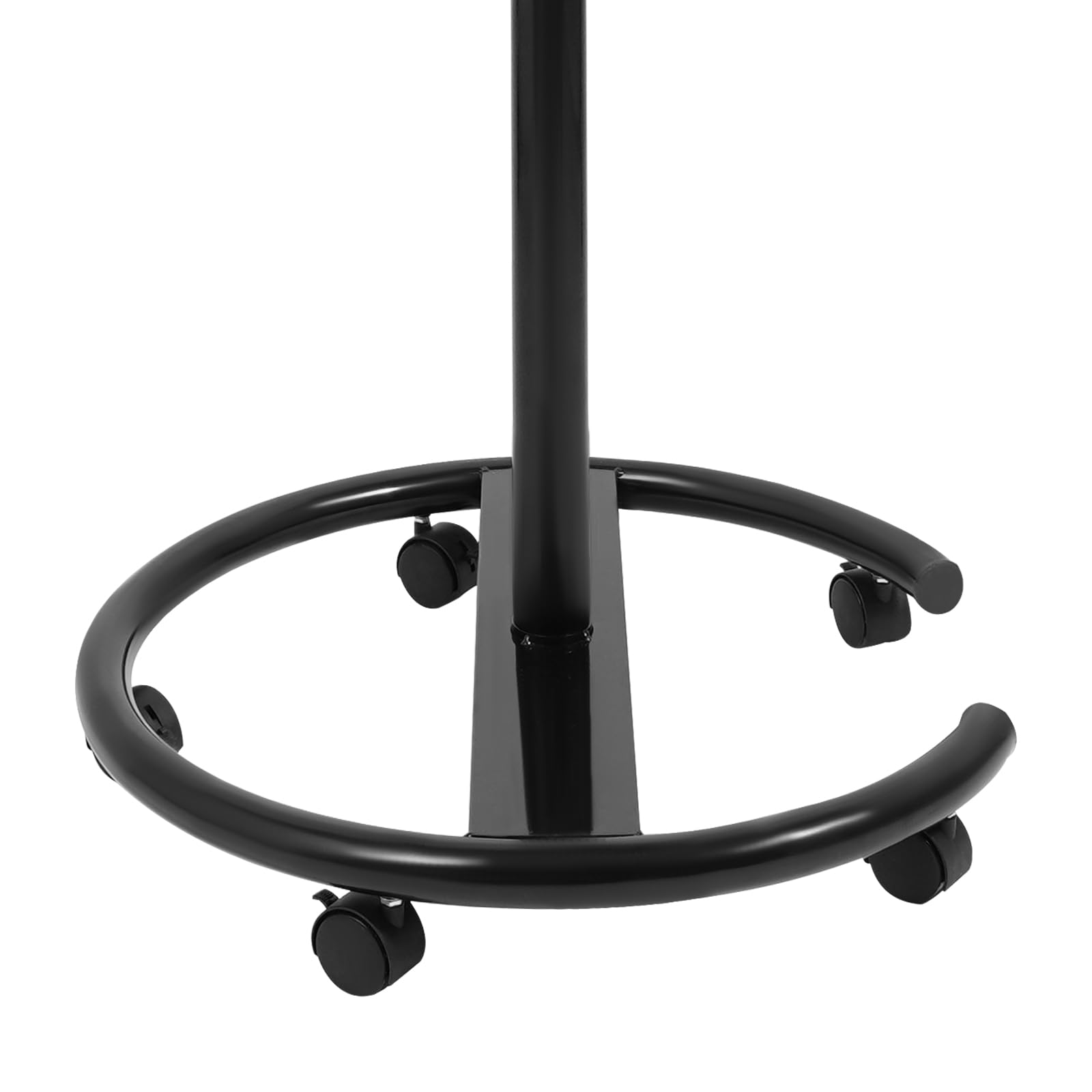 Höhenverstellbar Mobiles Whiteboard Einseitige Magnetisches Whiteboard mit Ständer 90x60cm Tragbares Staffelei Flipchart Ständer Rollendes Trockenlöschbrett mit 5 Universalräder (Schwarz)