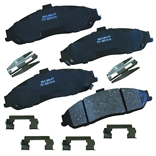 Image of Bendix Premium SBC731 Ceramic Front Brake Pads for Cadillac XLR 2009-2004, Chevrolet Corvette 2013-1997, Pontiac GTO 2006-2005