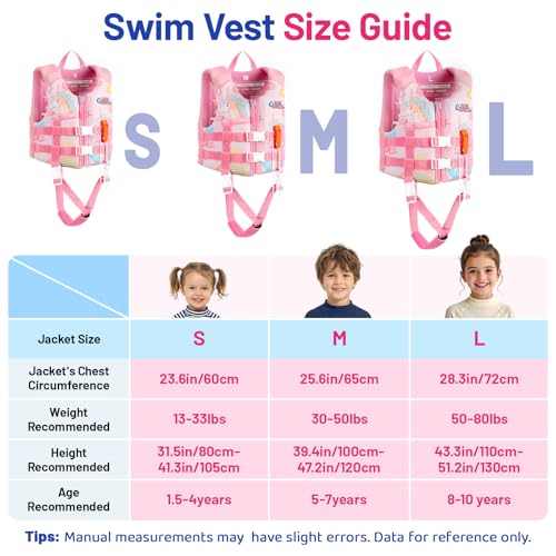 Image of HeySplash Toddler Swim Vest, Kids Swimming Jacket 20-30 /30-50 /50-90lbs