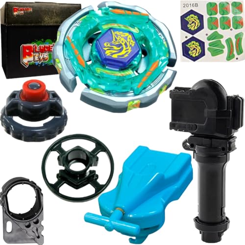 Image of BLADEKING BEYS BB71 Ray' Striker D125CS + 1 Way String Launcher (Right Spin) +Grip + Toy Storage Box