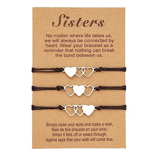 PLABBDPL Pulsera de amistad a juego de pulseras de deseo, pulseras de mejor amigo, pulseras de...