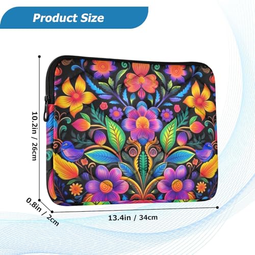 Funda para portátil 13-14 pulgadas impermeable diseño floral miniatura 3