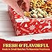 Christmas Nuts Gift Basket for Holiday Season, Premium Mixed Nut Assortment Gift Gourmet Snack Food Present Box, Christmas Gift Basket for Family (4 Sectional)