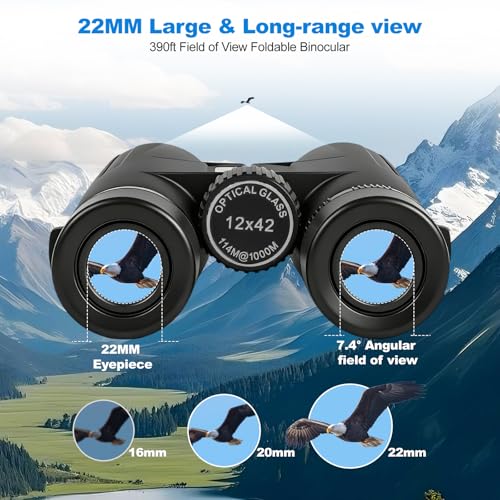 Binocular UHD 12x42 Impermeable con Adaptador para Teléfono miniatura 5