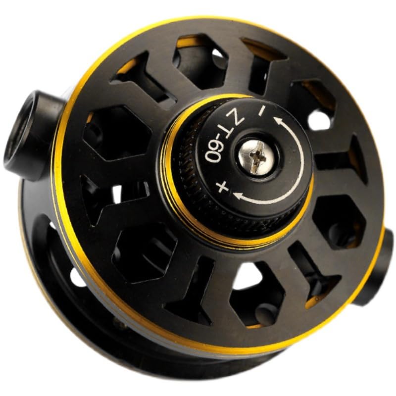 1PC Full Metal Internal Line Guide Fishing Reel - Built-in Drag System Centerpin Reel for Hand Rods & Float Fishing Retrofit Kit