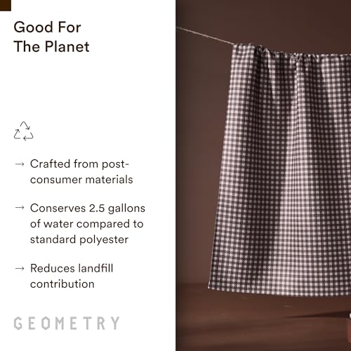 GEOMETRY Kitchen Towels - Quick Dry Microfiber Cloth Dish Towels for Kitchen Drying - Premium Quick Dry Towel - Checkered Fall, 18" x 30" - 1 Piece - image 3