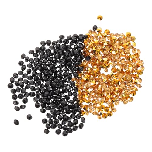 Cabilock 2paquete Gemas Decorativos De Imitación Dorados Gemas Acrílicas Pequeñas Para Esparcir Mesa Jarrones Decoración De Bodas y Manualidades Paquete