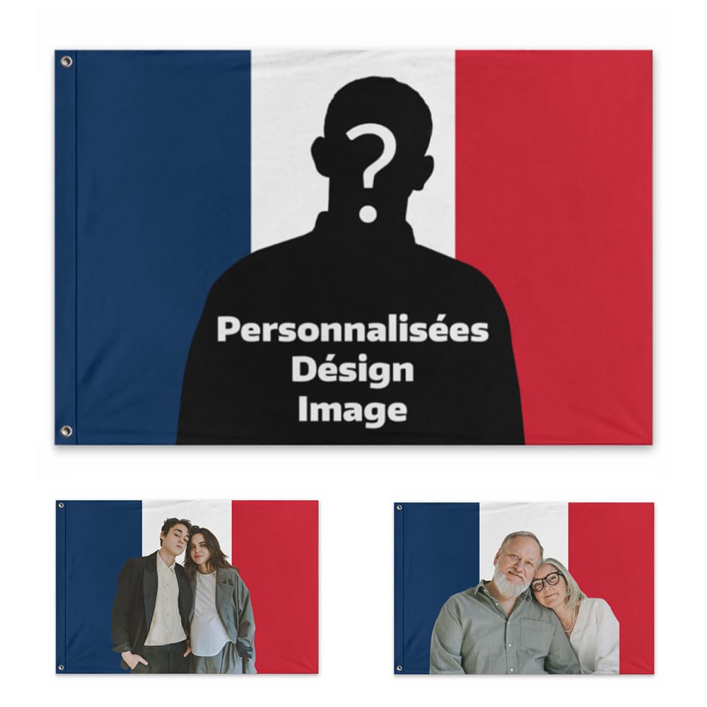 Personnalisées Drapeau France Personnalisé Votre Propre Photo