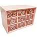 SITAKE Petits tiroirs de rangement, boîte de rangement pour artisanat d'art utilisée dans les dessus de table, 9 tiroirs amovibles pour le bricolage, les fournitures de bureau et d'étudiant (rose)
