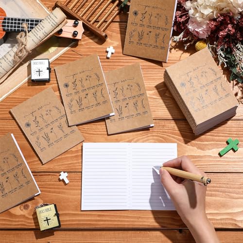 Humyoun 60 Pcs Christian Gifts Bulk Mini Christian Wildflower Notebook by Humyoun - Used condition - Image 4