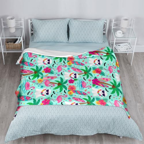 Couverture d'été turquoise esthétique et douce pour lit et canapé - 6