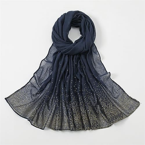 REHJJDFD Women's Crinkle Soft Hijab Scarf Femme Long Print Scarves Musulman Solid Color Shawls3