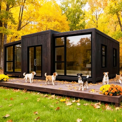 6 m große, vorgefertigte Tiny Homes zum Bewohnen, faltbares Tiny House, erweiterbares Containerhaus...