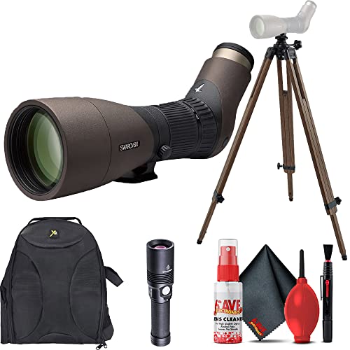 Swarovski ATX Interior 25-60x85mm Spotting Scope Kit (Angled Viewing) + Padded Backpack + Flashlight + Cleaning Kit - Swarovski