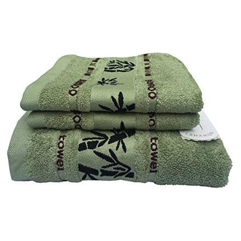 LSHARON Bamboo Fiber Towel Set (3 Pieces) Cover