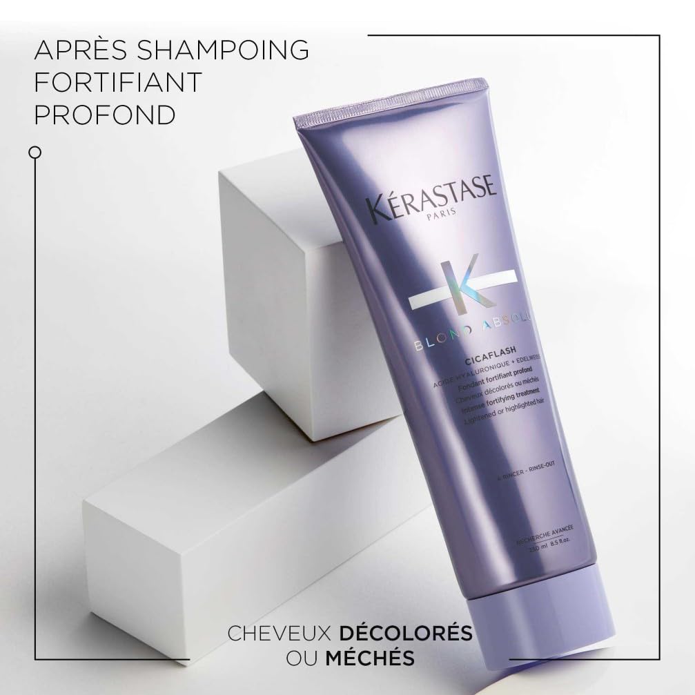 KÉRASTASE Blond Absolu - Routine Éclat & Réparatrice pour Cheveux Blonds - Méchés & Décolorés - à l'Acide Hyaluronique