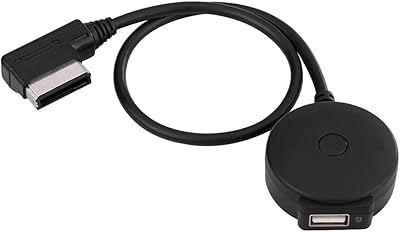 Qiilu Cabo adaptador universal para carro AMI MDI Bluetooth áudio AUX fêmea USB apto para  Audi  A6L Q5 Q7 A8 S5 A4L A3 A1 Q3  Qiilu Cabo adaptador universal para carro AMI MDI Bluetooth áudio AUX fêmea USB apto para  Audi  A6L Q5 Q7 A8 S5 A4L A3 A1 Q3