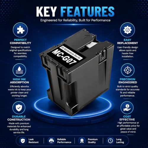 Image of VERENA MC-G07 Maintenance Box Replacement for Canon G3390, G3880, G3881, G3890, G3891, G3480, G3481, G4891, G3780, G4780 Printers