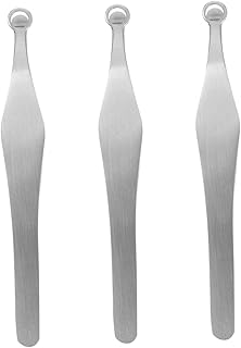 SUPVOX 3Pcs Pinças Para Aparar Pelos Do Nariz Removedor De Para Cílios Suporte De Cabelo Para Homens Pinças Pontudas Removedor De Pelos Axilares Pinças Para Aparar Pelos Do Nariz