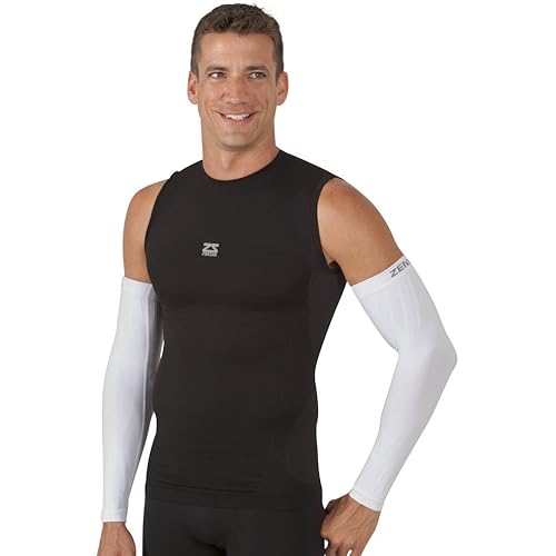 Zensah Compression Arm Sleeves - Made in USA, Thermal Arm Warmers for Cycling and Running with UV Sun Protection