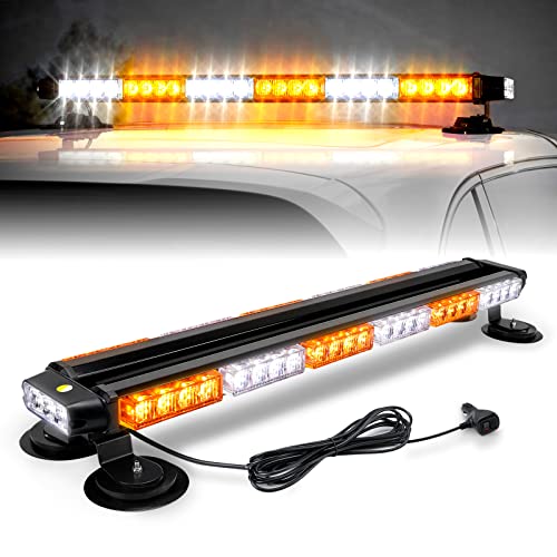 29 "24LED警告緊急交通顧問ダッシュストロボライトバーレッドホワイトブルー