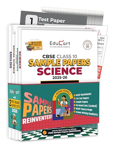 Educart CBSE Sample Paper Class 10 2025-26 - Science, Mathematics...
